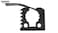 SINOKING Shovel Mount Rubber Clamp for Securing Equipment from 114 to 138 in diameter for Home Garage Boat RV ATV OffRoad