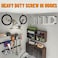 unp POETISKE Screw in Ladder Bike Hooks Ceiling Hanger Wall Mounted Bicycle Chair Garage Organization Heavy Duty Vinyl Coated 4Pack