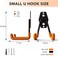 Wallavant Skateboard Hooks 2Pack Small Utility Heavy Duty Holder Garage Storage Wall Mount for Stroller Tennis Garden Tool Household Warehouse Shed