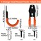 Yisunnan Wall Mount Double HookHeavy Duty Steel Garage Storage Utility Hooks with AntiSlip CoatingLoad Capacity 66 LB 4Pack Orange 28 Round J Hook
