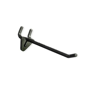 Azar Displays 800074BLK 4Inch Plastic Hook 50PackBlack