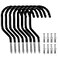 GURADESIGN 8Pack Heavy Duty Bike Hook Loading Capacity 100 LBS 6 inch Bike Hooks for Garage Wall and Garage Ceiling