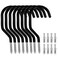 GURADESIGN 8Pack Heavy Duty Bike Hook Loading Capacity 100 LBS 6 inch Bike Hooks for Garage Wall and Garage Ceiling