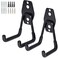GeeWatom 2 Pack Garage Storage Utility HooksGarage Garden Tool OrganizerSteel Wall Mount Hooks Garden Small U Hooks Black
