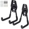 GeeWatom 2 Pack Garage Storage Utility HooksGarage Garden Tool OrganizerSteel Wall Mount Hooks Garden Small U Hooks Black