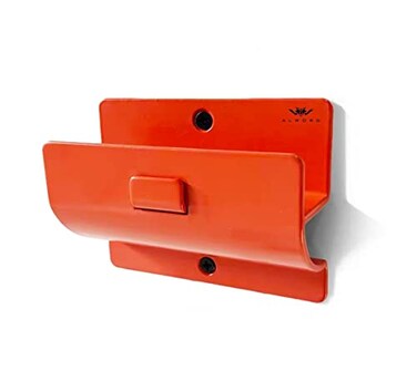 ALWORG Orange Garage Storage Hooks Heavy Duty Ladder Wall Mount Wheelbarrow Hanger Tool Holder Hanging Brackets for Ladders Folding Chairs