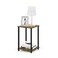 Furinno TurnNTube End Table 1Pack Light CherryBlack