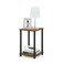 Furinno TurnNTube End Table 1Pack Light CherryBlack