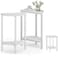 Vagusicc Side Table Small Round End Table Set of 2 Half Round Side Table Half Moon Tables Circle Table Small Round Coffee Table for Living Room Thin Accent Sofa Table Narrow Entryway Tables White