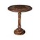 Light &amp; Lightnpro Hand Carved Solid Mango Wood Round Pillar Accent Table 18 22 Rustic Farmhouse Side End Table VintageRustic Boho Nightstand for Living Room Bedroom Entryway