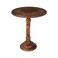 Light &amp; Lightnpro Hand Carved Solid Mango Wood Round Pillar Accent Table 18 22 Rustic Farmhouse Side End Table VintageRustic Boho Nightstand for Living Room Bedroom Entryway