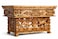 Tribe Azure Fair Trade Small Snow Lion Altar Table Hand Carved Wooden Table with Majestic Garuda 16 in x 9 in x 9 in