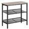 HOOBRO Side Table 3Tier Narrow End Table Nightstand with 2 Flat or Slant Adjustable Shelves for Small Spaces Hallway Living Room Bedroom Sturdy Easy Assembly Greige and Black BG23BZ01G1