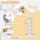 Assemfly 3FT Marquee Numbers Warm White Light Up Number 1 with Display Board Marquee Balloon Kit Decorations DIY PreCut Frames for Party 1st Baby Birthday Anniversary Decor 21st Milestones