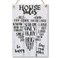 CARISPIBET House Rules Home decoration sign kitchen living room wall art decorative 12x8 House Rules