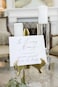 2 City In Loving Memory Sign for Wedding White with Black Lettering on Professional Thick Linen Cardstock White Wedding Decoration Elegant Minimalist Style
