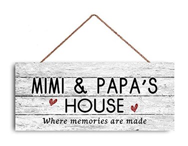 GIMIPATS Mimi and Papas House Sign 6 x 12