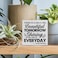PIXCEOS Difference Maker Definition Decorative Wooden Box Sign Thank You Appreciation Gift for Teacher Boss Leader Coworker Wood Block Plaque Desk Decor Office Shelf or Wall Display