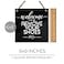 Reilly Originals 6x6 Inch Welcome Please Remove Shoes Designer Sign Ready to Hang Premium Finish Durable Black