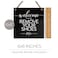 Reilly Originals 6x6 Inch Welcome Please Remove Shoes Designer Sign Ready to Hang Premium Finish Durable Black