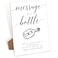 Toctose Wedding Message in a Bottle Guest Book Sign 8x11 Inch Modern Table Signs With Stand for Ceremony Reception Engagement Party Bridal Shower18