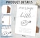 Toctose Wedding Message in a Bottle Guest Book Sign 8x11 Inch Modern Table Signs With Stand for Ceremony Reception Engagement Party Bridal Shower18