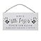 GSM Brands Little Fingers No Shoes Wood Plank Hanging Sign 1375 x 69 Inches