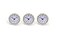 SJT ENTERPRISES, SJT ENTERPRISES INC 3Pack 25 Craft White Clock Insert with Gold Plastic Rim Quartz Movement Battery NOT Included SJT00021