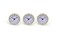 SJT ENTERPRISES, SJT ENTERPRISES INC 3Pack 25 Craft White Clock Insert with Gold Plastic Rim Quartz Movement Battery NOT Included SJT00021