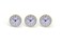 SJT ENTERPRISES, SJT ENTERPRISES INC 3Pack 25 Craft White Clock Insert with Gold Plastic Rim Quartz Movement Battery NOT Included SJT00021