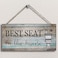 Yankario Funny Bathroom Wall Decor Sign Farmhouse Rustic Bathroom Decorations Wall Art 12 by 6 Best Seat Wood Plaque