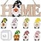 Little Fox LittleFox 3D Gnome Interchangeable Seasonal Welcome Sign Upgrade Designed DIY with 8pcs Detachable Magnet Holiday Icons Great for Rustic Farmhouse Decor or Housewarming Gift