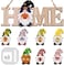 Little Fox LittleFox 3D Gnome Interchangeable Seasonal Welcome Sign Upgrade Designed DIY with 8pcs Detachable Magnet Holiday Icons Great for Rustic Farmhouse Decor or Housewarming Gift