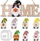 Little Fox LittleFox 3D Gnome Interchangeable Seasonal Welcome Sign Upgrade Designed DIY with 8pcs Detachable Magnet Holiday Icons Great for Rustic Farmhouse Decor or Housewarming Gift