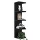 LitaEther 5 Tier Lack Floating Shelf Black Wall Shelf UnitDisplay Shelf