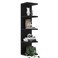 LitaEther 5 Tier Lack Floating Shelf Black Wall Shelf UnitDisplay Shelf