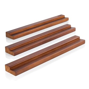 M&Atilde;&ndash;NKE MNKE Vinyl Record Wall Mount 3 Elegant Display Ledges Made from Solid Wood These Vinyl Record Shelf Will Hold Records of Any Size Brown