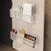 Lae Nuvole 2 Pack Bathroom Makeup Organizer Wall Mount Clear Bathroom Organizers and Storage with 3 Compartments Plastic Storage Organizer Bins Floating Shelves for Wall Narrow Space Office Bedroom 14