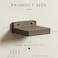 Freezing point Small Floating Shelf for Wall Set of 2 Natural Wood 4Inch Mini Wall Shelves Decor Plant Display Mounted Kitchen Bathroom Bedroom Corner Decorative Storage Tiny Stand Coffee