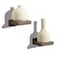 Freezing point Small Floating Shelf for Wall Set of 2 Natural Wood 4Inch Mini Wall Shelves Decor Plant Display Mounted Kitchen Bathroom Bedroom Corner Decorative Storage Tiny Stand Coffee