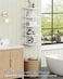 Harwaya White 5 Tier Wall Shelf Unit for Shoes Display Lack Wall Bookshelf for Bedroom Vertical Tiered Floating Book Shelves for Office Living Room Bathroom Vanity Kitchen Closet Purses Bags