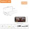 Hexsonhoma 5 Clear Acrylic Wall Shelf 2 Pack 5 Inch Small Wall Shelves Display for Small Space