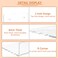 Hexsonhoma 5 Clear Acrylic Wall Shelf 2 Pack 5 Inch Small Wall Shelves Display for Small Space