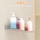 LAZYROSY 4 Pack Floating Shelves Clear AcrylicPET WallMounted No Drill Storage with Adhesive Invisible Bathroom Bedroom Shelving for Kitchen Living Room Transparent Decor
