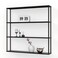 Mango Steam WallMounted Steel Floating Shelving Unit for Kitchen Storage or Display Use 36 H x 36 W x 6 D Inches Black