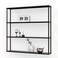 Mango Steam WallMounted Steel Floating Shelving Unit for Kitchen Storage or Display Use 36 H x 36 W x 6 D Inches Black