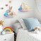 NiHome Iridescent Acrylic Floating Shelves 2 Pack Cloud Shelves Large Floating Shelf for Wall Wall Mountable and MultiFunctional for Home Dcor Bathroom Kitchen Bedroom Large 2 Pack