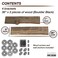 PIPE DECOR 36 Boulder Black Live Edge Wood Shelf with Industrial LShaped Pipe Brackets 2Pack