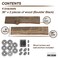 PIPE DECOR 36 Boulder Black Live Edge Wood Shelf with Industrial LShaped Pipe Brackets 2Pack