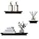 AHDECOR Modern Storage Floating Shelves Perfect for Enhancing Decor and Organization in Any Room Espresso Brown Set of 3